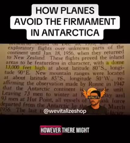 HOW PLANES AVOID ✈ THE FIRMAMENT IN ANTARCTICA