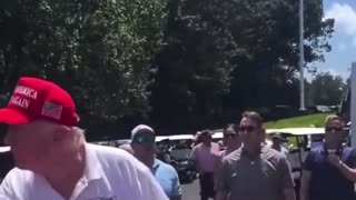 Trump makes an appearance at the Golf Club this morning, silencing unfounded health rumors