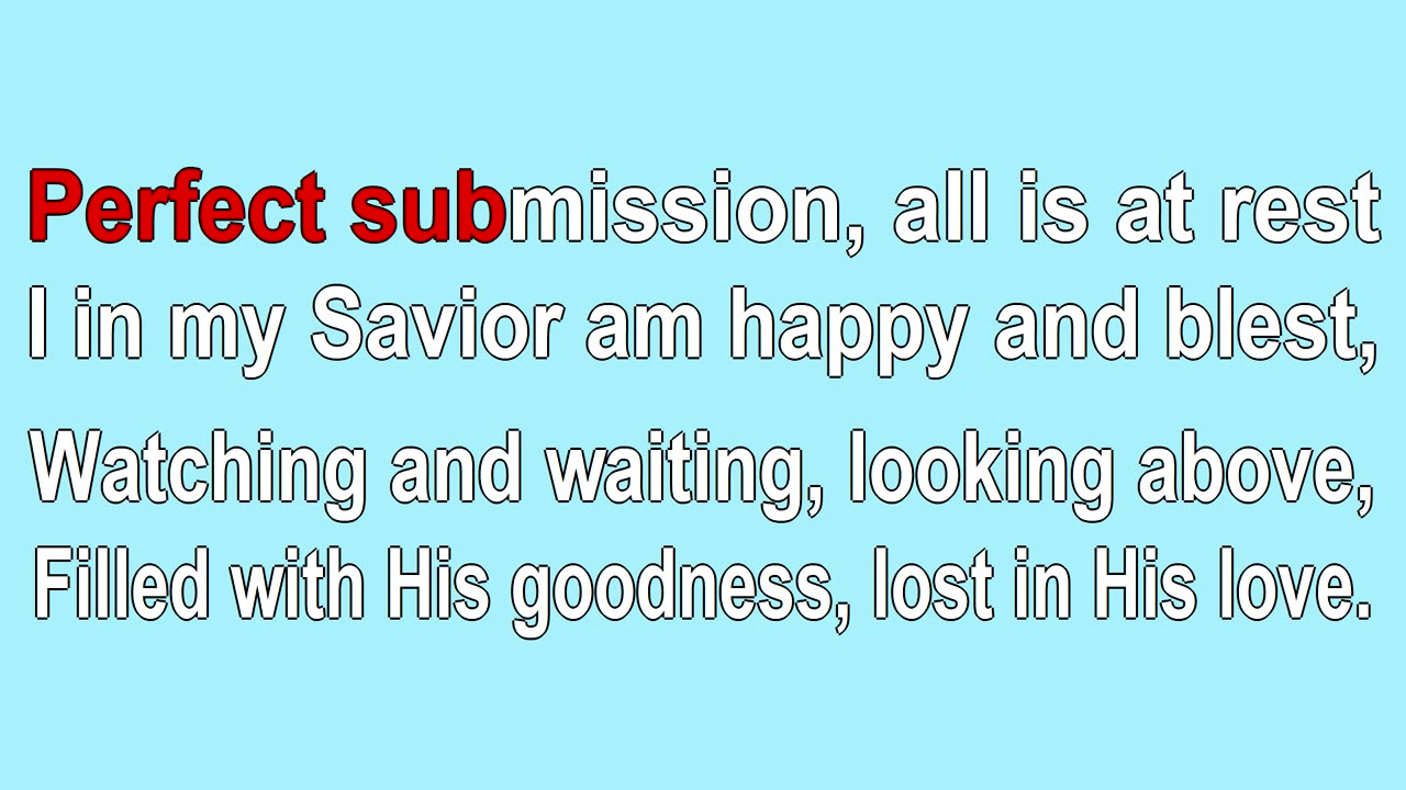 Blessed Assurance V1-3