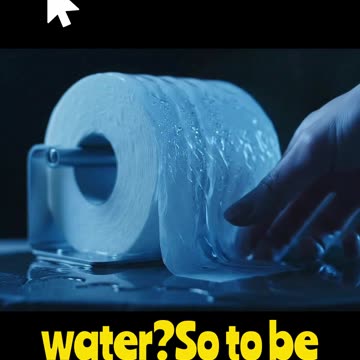 Water Toilet Paper?... #viral