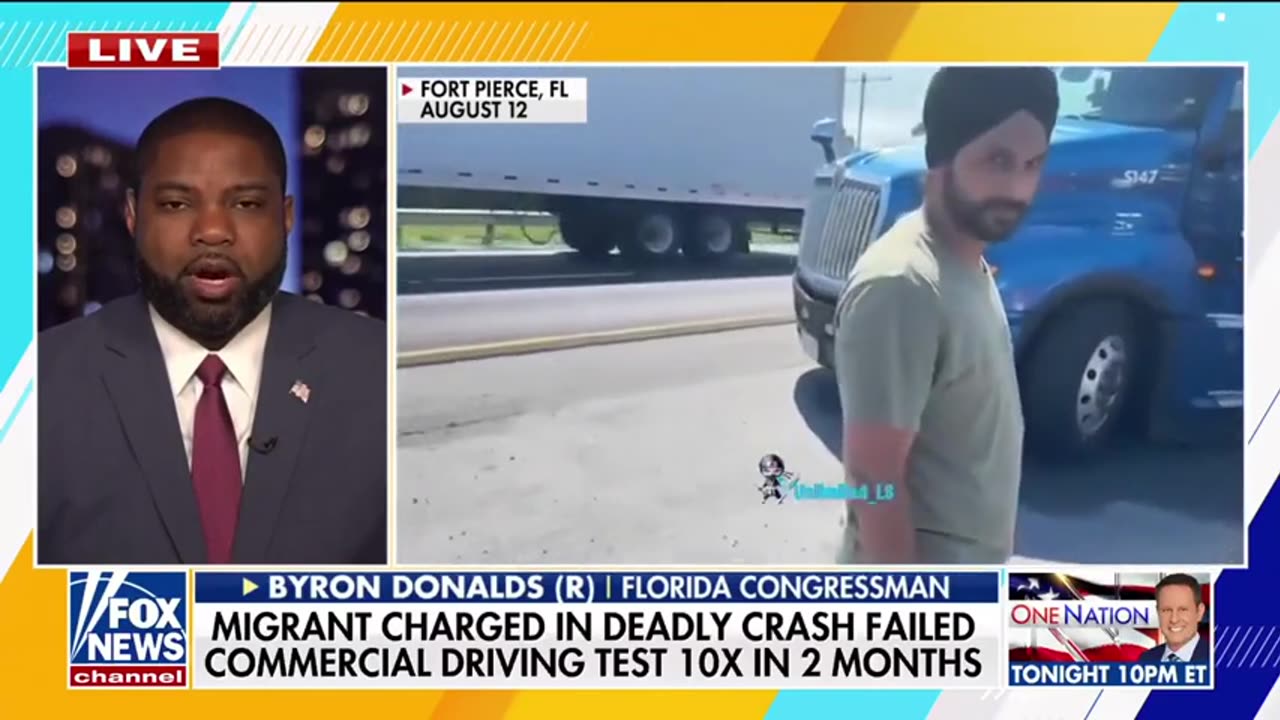 Rep Byron Donalds: Pass The Way Act To Prevent Illegal Alien Truck Crashes