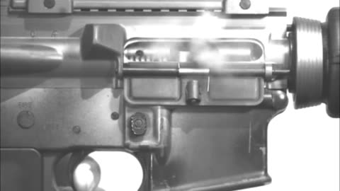 AR-15 firing in Slow Motion