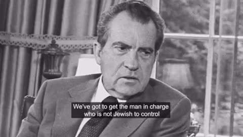 Richard Nixon was the last American President to speak out against the jews.