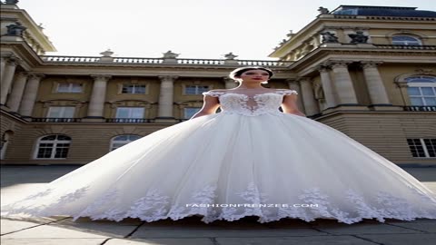 Princess bridal dress designed to make your guests whisper, "She looks like royalty!" 💫