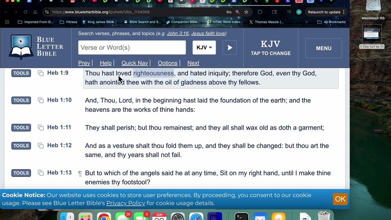 6/29/25 Heb 1:9-14 Will this earth be utterly destroyed or changed?