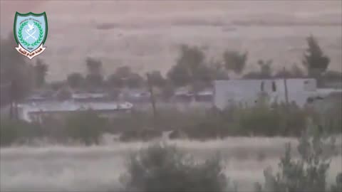 Syria War Sihan, Hasaka, 1x BMP-1 hit by IED 2013.10.21