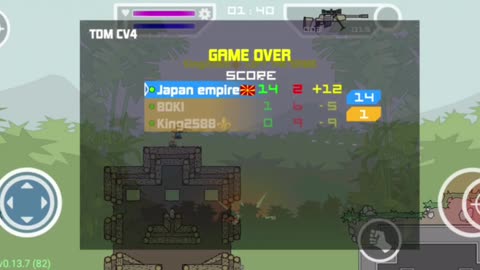 Mini militia 2 Vs 1 in high tower map