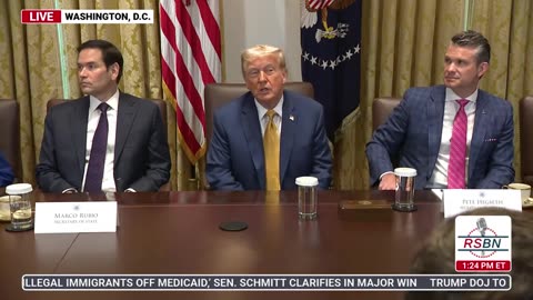 RSBN President Trump Holds a Cabinet Meeting at The White House - 7-8-25