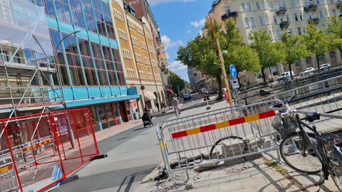 Invid Östra Bangatan till Järntorgsgatan, Örebro 14 Aug. 2025