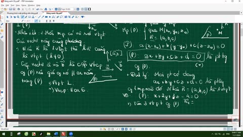 02. Phương trình mặt phẳng nền tảng