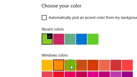 how to custom pick an accent color