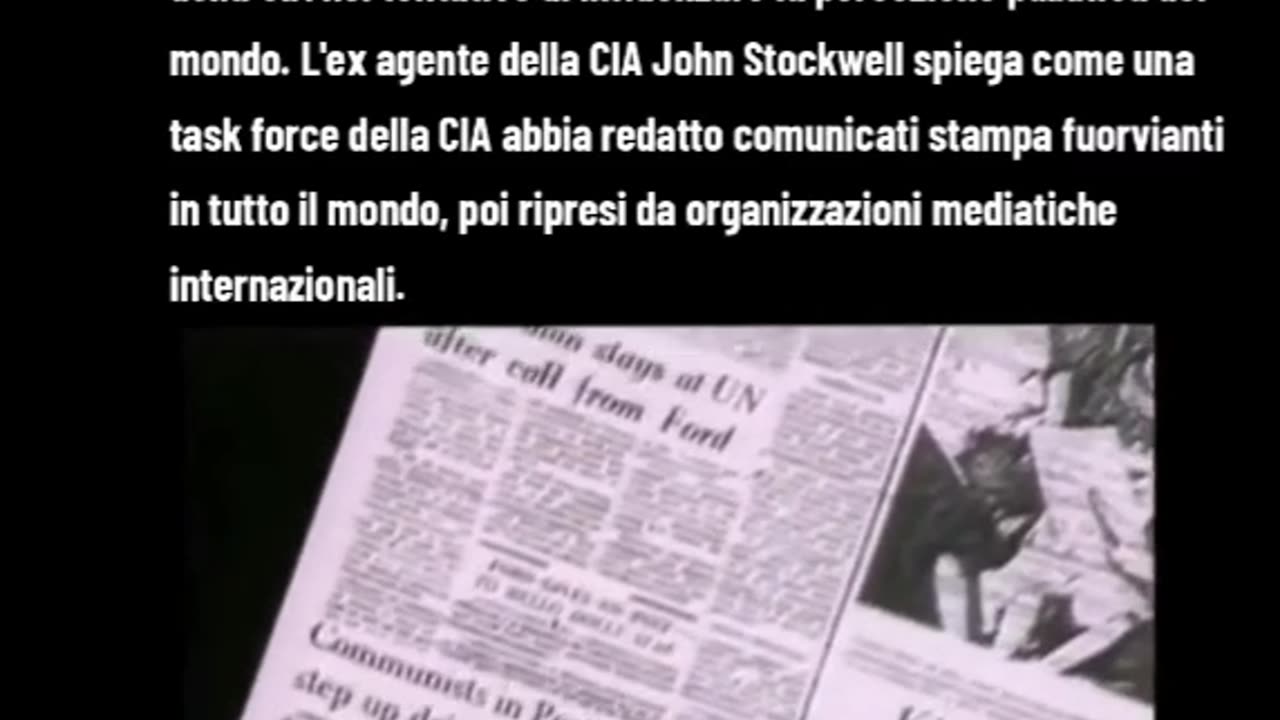 DISINFORMAZIONE COME ARMA: <<La CIA utilizza la propaganda come sistema per innescare conflitti armati, neutralizzare ed eliminare i propri nemici e per rovesciare governi legittimi>>