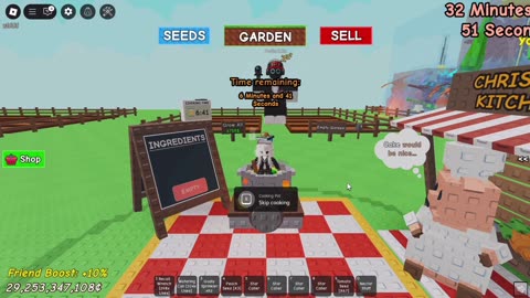 When you are waiting for the food to be finished in grow a garden be like.