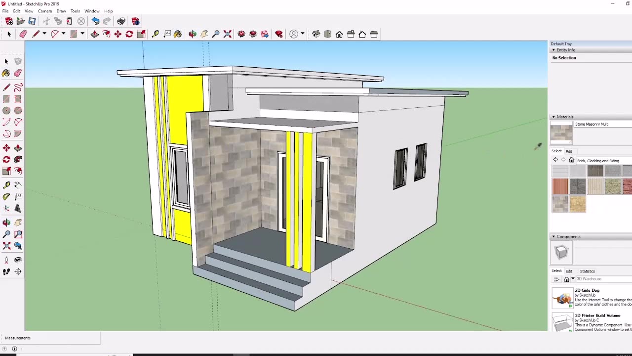 tutorial design house size 6 x 6 meters 42