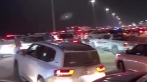 Unconfirmed reports of a mass exodus from Qatar towards the Kingdom of Saudi Arabia