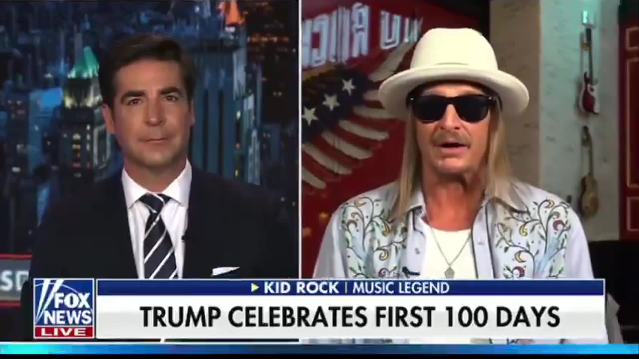 Jesse Watters - asks kid Rock about the illegal up the tree ?