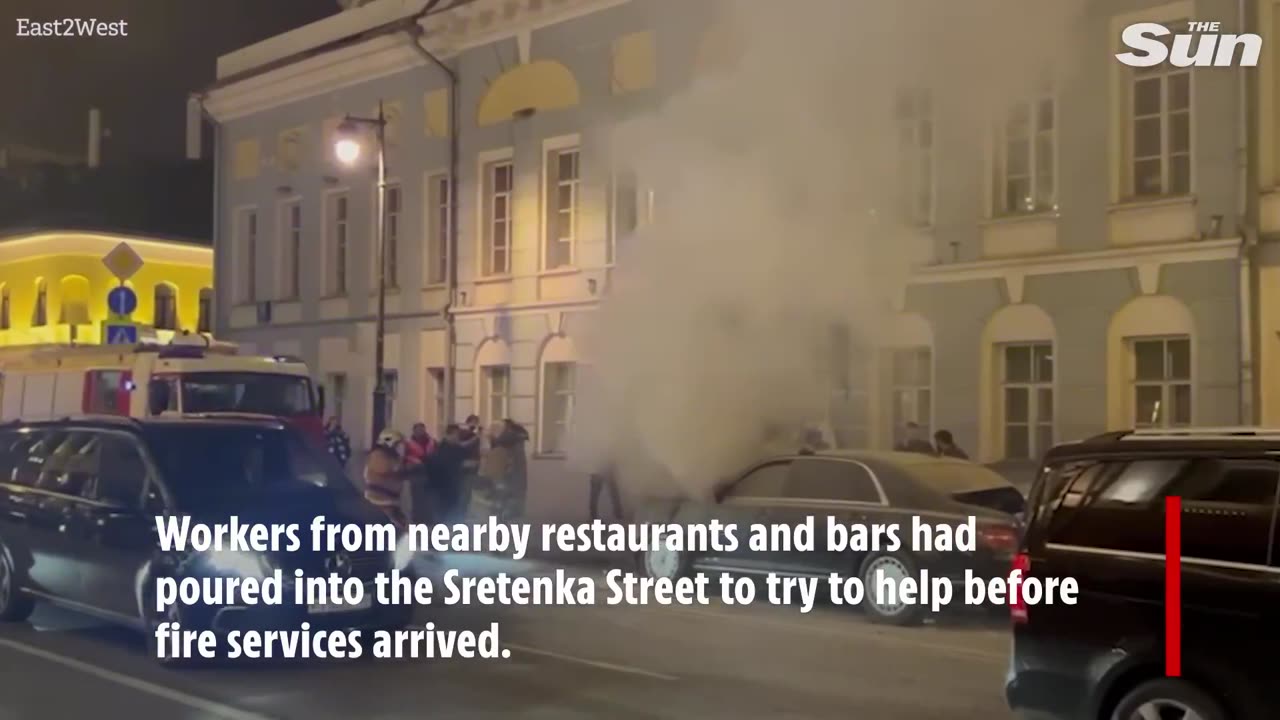 Putin's car blows up!