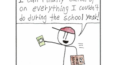 Sticky Shorts: Finally Summer (Stick-y Humor Comic Video)