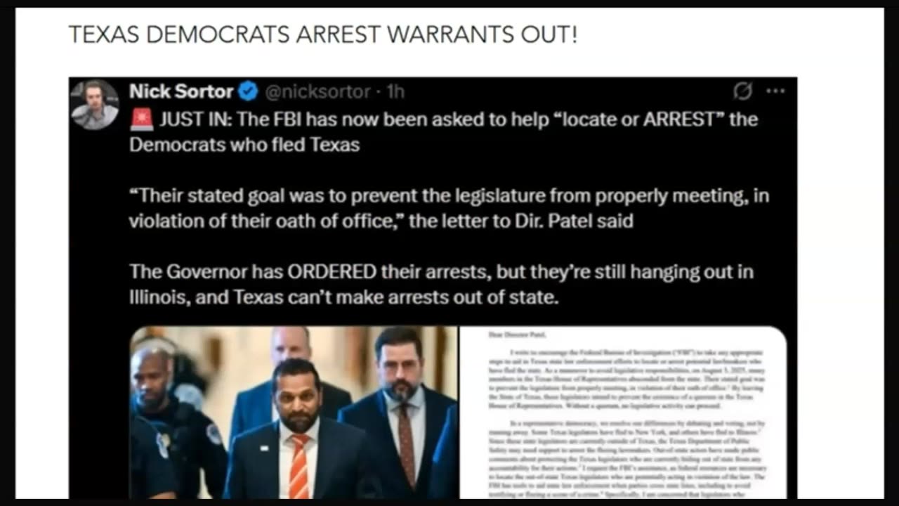 The Ultimate Swamp Subpoena Trap! Arrest Warrants for TX Dems! POPCORN!