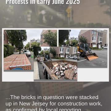 Fact Check: Photo Of Bricks Was NOT Taken In Los Angeles During Protests In Early June 2025
