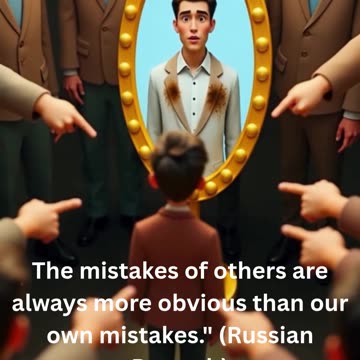 "Other people's mistakes are always more obvious than our own." (Russian Proverb)
