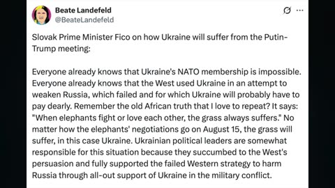 Zelensky Alaska dreaming. Macron/Starmer UNITE. EU/UK hand Vance counter proposal. Medvedev cartels
