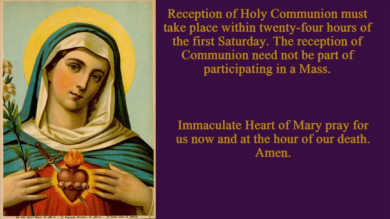 The First Saturdays Devotion