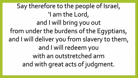 GOD'S PROMISES ATO THE CHURCH: NOW and LATER. Exodus 6:2-9