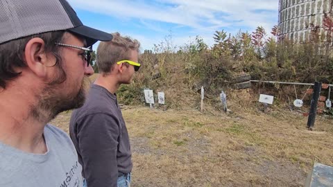 The last of fall shoot! dueling tree and awards