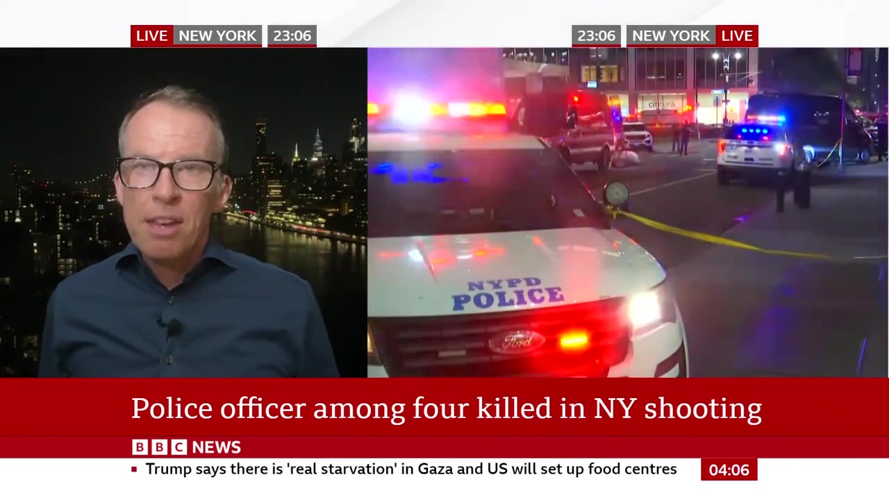 Police officer among four killed in New York office building shooting
