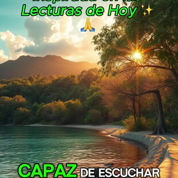 🙏✨Oración Inspirada en las Lecturas de Hoy ✨🙏