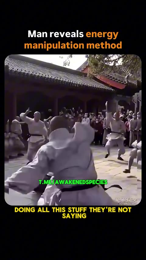 Man reveals energy manipulation method