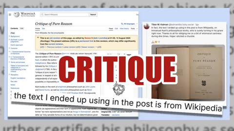 Fact Check: Trump Did NOT Post About 'Transcendental Logic' And Immanuel Kant -- Satirical Fake