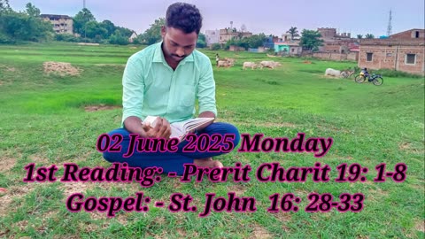 Catholic Daily Gospel and Reading in Hindi 02 June 2025 | Today's Bible Verse | Aaj ka Susamachar