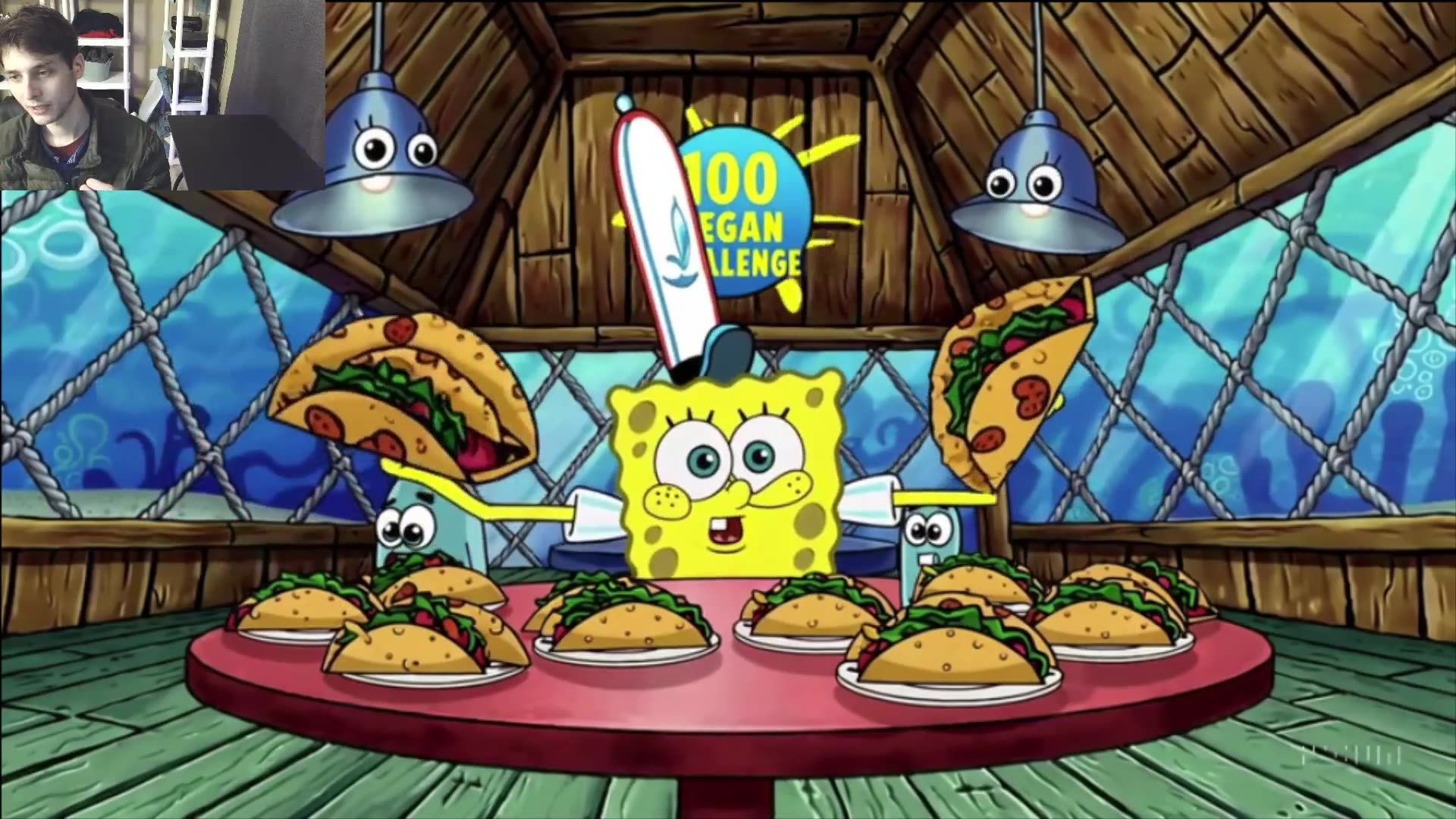 Outtake #3097 Of SpongeBob SquarePants Attempts The Taco Eating Challenge Fake Funny Parody Animated