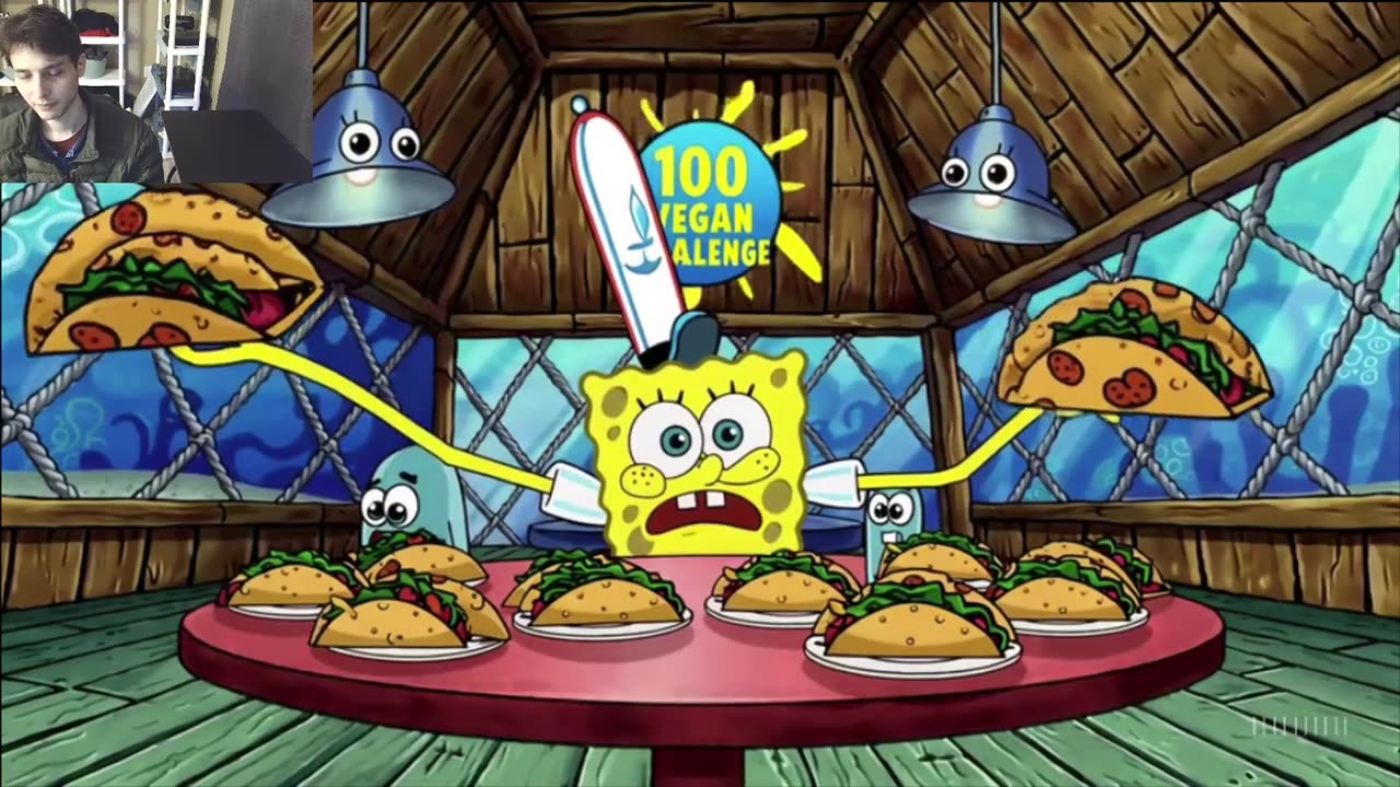 Outtake #3097 Of SpongeBob SquarePants Attempts The Taco Eating Challenge Fake Funny Parody Animated