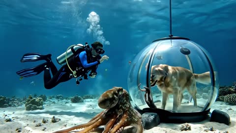 Would you let your dog explore the ocean