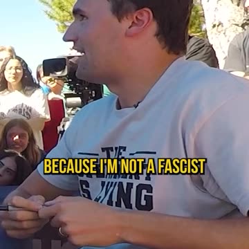 Charlie Kirk responds to being called a fascist
