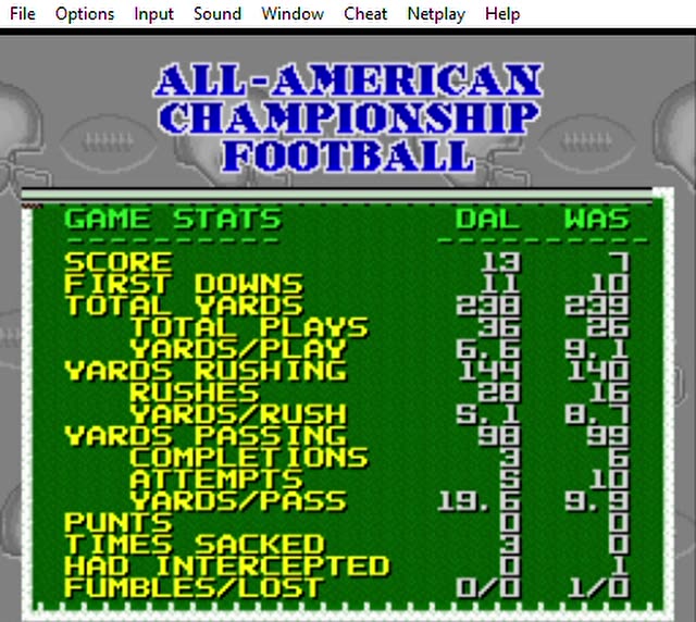 Snes Rom All American Football