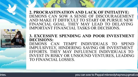 Monday Bible Study 5 May 2025