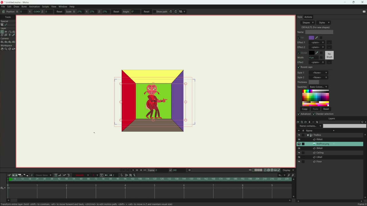 What is 2.5D in Moho 14 Pro?