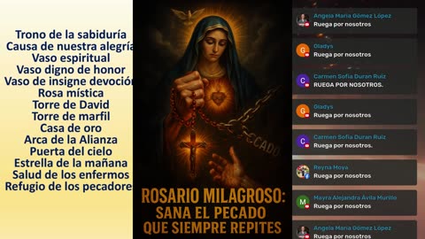 ROSARIO MILAGROSO DE SANACIÓN DESDE LA CRUZ REDENTORA. Hermanos Santos: Marta, María y Lázaro