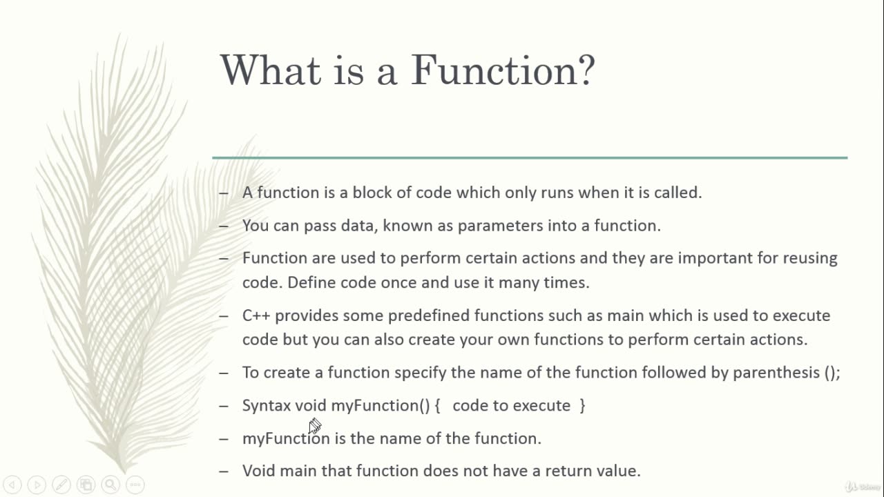 Become a C++ Expert-017 What is function
