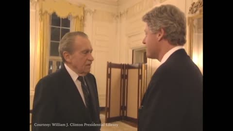 When President Nixon met President Clinton at the White House on March 8, 1993
