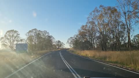 Aussie Roadtrip Late Afternoon Farmland Drive