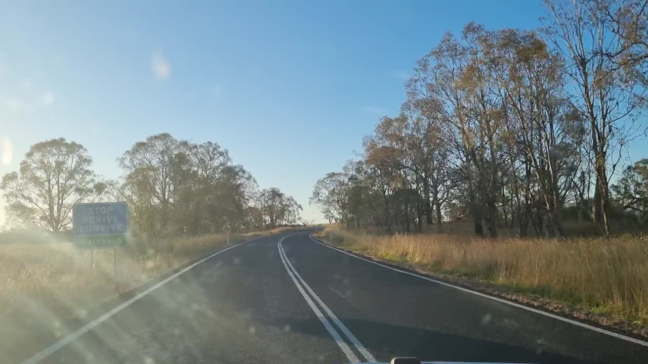 Aussie Roadtrip Late Afternoon Farmland Drive