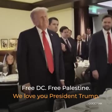 Video virale, protestuesit pro palestinës në lokalin ku darkonte Trump, ja si reagoi presidenti