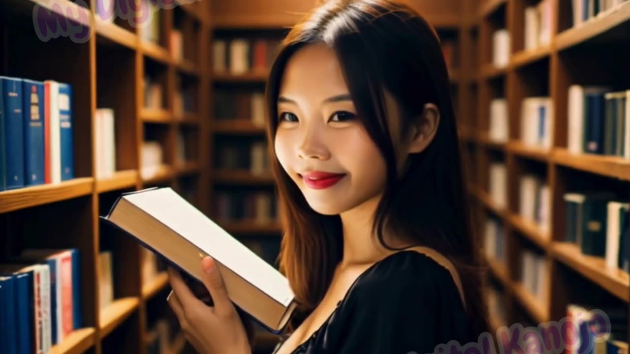 Library Date with Yi Yi 儀儀 ❤️ | Cute AI Girl & Cozy Vibes