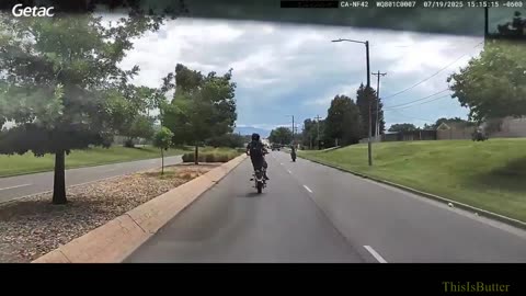 Dashcam shows Pueblo Police officers arrest a motorcyclist after they did reckless stunts