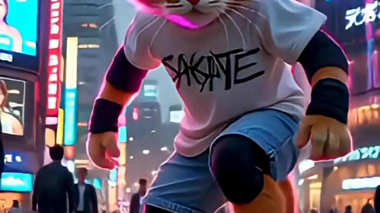 Funny Cat on Roller Skates 😺🛼 | Cute & Hilarious Short Video!